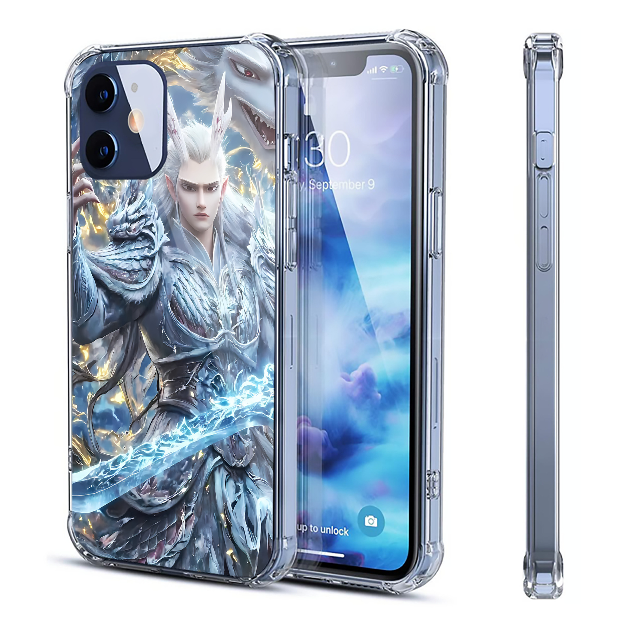 （画像用） Ne Zha 2 ナタ 魔童の大暴れ 【iPhone 12シリーズ対応】透明スマホケース（クリアソフトケース）